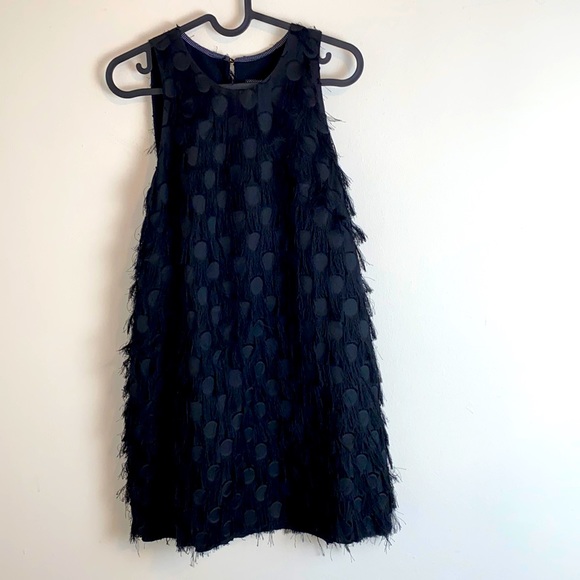 ANTHROPOLOGIE Roxie Fringe Spot Shift Dress - Picture 2 of 11